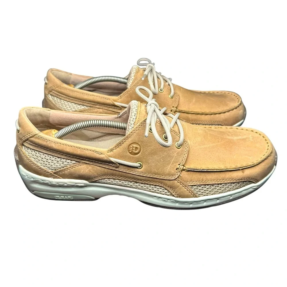 Dunham Captain Mesh Boat Shoe - Tan Leather - Men’s Size 11.5
